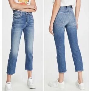 MOTHER Superior The Scrapper Ankle in Cowboys Don't Cry Denim Jeans Blue Size 27